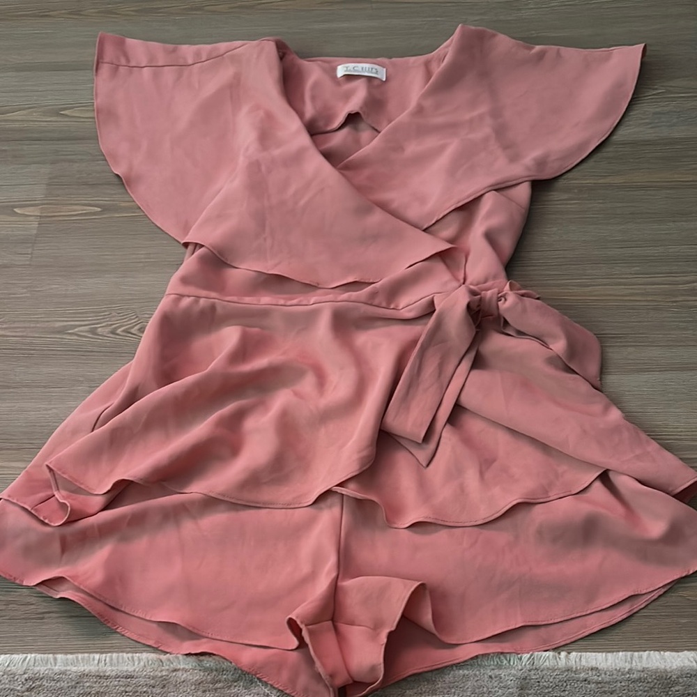 Pink Wrap Romper